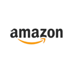Black Amazon text with orange arrow